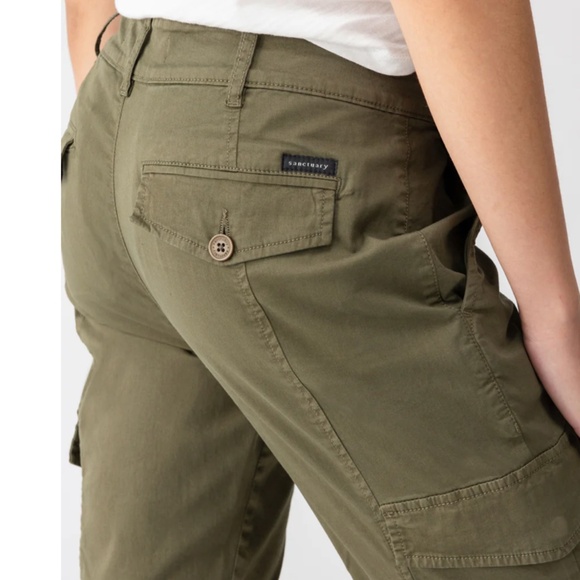 Sanctuary Pants - Women's Sanctuary Rebel Army Green Jogger Cargo Pants - 26